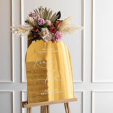 Arch Mirror Acrylic Wedding Welcome Sign